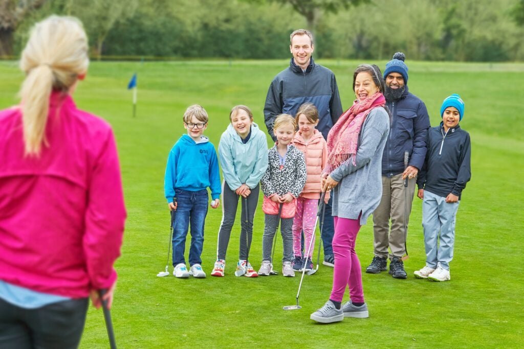 Golf no longer has a player problem – but should we expect more to join clubs? – National Club Golfer | National Club Golfer Youngsters have fun playing golf | Source: England Golf