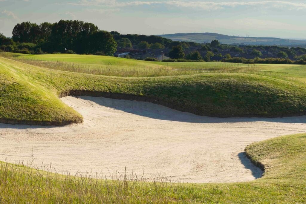 Do golf courses need to change the way they look at bunkers? – National Club Golfer | National Club Golfer A newly designed bunker on the Cathedral Course at Ramside Hall | Source: Jonathan Gaunt